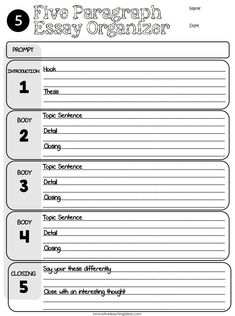 five paragraphs for an argument with the text in black and white, on top of it