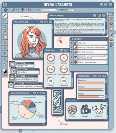 the user's profile screen is shown in this screenshote, which shows an image of a woman with red hair