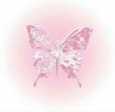 a pink and white butterfly on a light pink background with the word love written below it