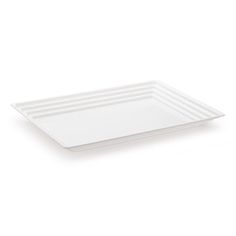 an empty white plate on a white background