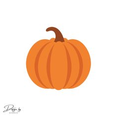 an orange pumpkin on a white background