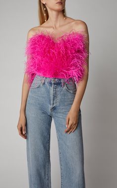 Paris Mode, Feather Dress, Love On Tour, Pink Top, Mode Vintage, Colorful Fashion, Moda Operandi