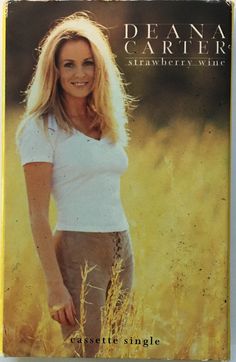 the cd cover for deanna carrier's strawberry white is shown in front of a field