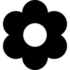 a black and white silhouette of a flower