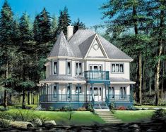 this is an artist's rendering of these house plans