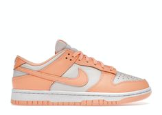 Check out the Nike Dunk Low Peach Cream (W) available on @StockX Nike Dunk Low Peach Cream, Nike Shoes Photo, Peach Shoes, Girls Basketball Shoes, Trendy Shoes Sneakers, Nike Shoes Girls, Preppy Shoes, Pretty Shoes Sneakers, Peach Cream