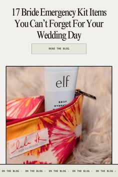 the bride emergency kit items you can't forget for your wedding day