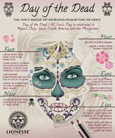 Skull Makeup Ideas, Day Of The Dead Makeup, White Face Paint