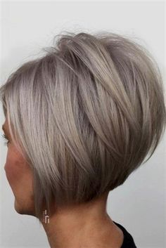 #BobHaircut Short Stacked Angled Bob, 2023 Stacked Bob Haircuts, Feathered Stacked Bob, Graduated Bob Hairstyles For Fine Hair, Short Angled Bob Haircut Stacked, Short Angled Bob With Layers, Inverted Bob Hairstyles For Fine Hair, Bobs With Bangs For Older Women, Short Inverted Bob Hairstyles