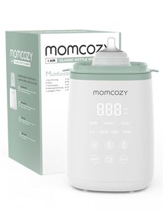 the momcozy humider is next to its box