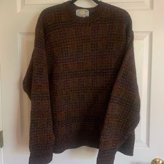 Vintage Plaid Sweater From The 80s From The Christopher Fischer Brand. Size Large. In Great Condition - Some Pilling, But Thats All. Stored Flat/Unworn For 20+ Years And Only Hung For Pictures. Dark Acadamia, Cottagecore Dark, Sweaters Vintage, Random Clothes, Thats All, Plaid Sweater, Swaggy Outfits, Vintage Plaid