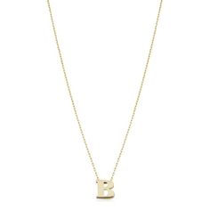 This name initial gold necklace is the perfect everyday jewelry as it offers simple elegance and charm that is perfect with any attire. This gold alphabet necklace is crafted of genuine 14k yellow gold and it offers an adjustable length feature. The gold alphabet, initial charm on this letter necklace for women is the perfect size for all ages, making this an excellent gift idea. The adjustable length feature on this necklace makes it easier to layer with other necklaces as well as with the othe Gold B Necklace, Letter B Necklace, Initial Gold Necklace, B Necklace, Alphabet Necklace, Gold Letter, Initial Necklace Gold, Letter B, Gold Letters