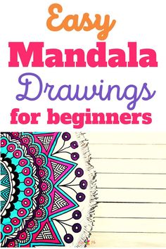 an easy drawing book for beginners with the title, easy mandal drawings for beginners