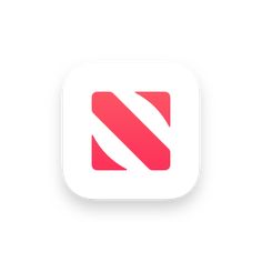 the app icon shows an image of a red and white diagonal stripe on a white background