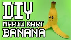 a banana with the words diy on it and an image of a stuffed banana