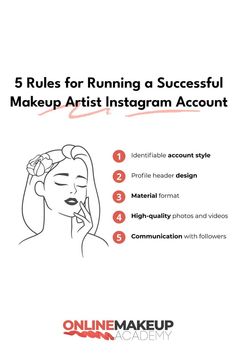 As MUAs, social media platforms can help us put our name on the makeup artistry map. Instagram is one of the best online outlets for demonstrating our talent, personality and passion! Here are the 5 golden rules you need to follow if you want a successful IG account⚡️#makeup #instagramtips #makeupartist #makeupartistinstagram #beautyindustry Makeup Artist Names, Professional Makeup Kit, Instagram Success, Golden Rules, Brown Hair Inspo, Name For Instagram, Ig Account