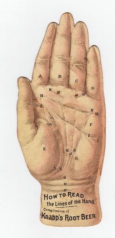 a drawing of a hand with the words how to read the lines of the hand