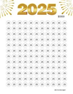 a white calendar with gold numbers and fireworks on the side, in front of a white background