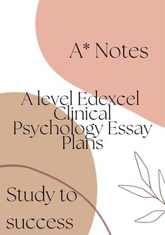 a book cover with the title'a notes'and an image of a plant on it