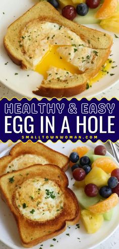 Learn how to make Egg in a Hole! This back-to-school food idea is easy and ready in just 5 minutes. Whether cooked on a skillet or baked on a sheet pan, this eggs and toast is a hearty, healthy breakfast idea for school mornings! Healthy And Easy Breakfast, Easy Lunch Idea, Eggs And Toast, Idea For School, Healthy Breakfast Idea, Egg In A Hole, Large Families, Egg Recipes For Breakfast