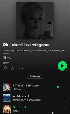 Oh- I do still love this genre spotify playlist ideas kpop Kpop Playlist Spotify, Kpop Aesthetic Spotify Cover, Kpop Spotify Cover, Spotify Playlist Ideas, K Pop Funny, Kpop Playlist, Songs Spotify, Kpop Songs