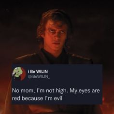 the star wars character has been tweepped to be an evil villain, and it's very funny