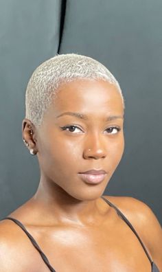 Instagram^ Bleached Short Hair Black Women, Bleached Buzzcut Black Women, Platinum Twa Black Women, Buzzcut Black Women, Blonde Bald Fade Women Black, Platinum Blonde Short Hair, Blonde Twa Black Women, Blonde Black Women