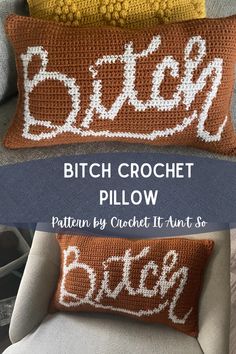 Colorwork Crochet, Crocheted Pillows, Neat Crafts, Scrap Crochet, Witch Things, Crocheted Stuff, Crochet Game, Crochet Decor, Crochet Pillow Pattern