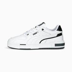 PUMA Zapatillas Ca Pro Glitch Leather Las Glitch hacen las cosas a su manera. Las líneas distorsionadas y las superposiciones asimétricas alteran el modelo original y añaden un toque moderno a la silueta CA Pro. Esta edición incluye detalles en piel genuina que le confieren un aire sofisticado. Exterior de piel y piel sintética Entresuela de goma Suela de goma Formstrip de PUMA en el lateral interior y exterior. PUMA Zapatillas Ca Pro Glitch Leather, en color Blanco/Negro/Gris, dePUMA Zapatillas Puma Ca Pro, Puma Sneakers, Puma Sneaker, Sneakers, Leather