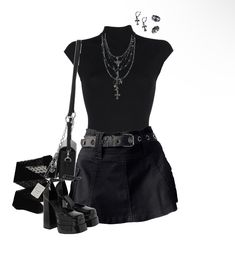 Simple Goth Outfit, Goth Outfits Casual, Edgy Outfits Grunge, Fairy Vampire, Goth Summer Outfits, Whimsigoth Witch, Summer Goth Outfits, Witchy Fall, Indie Emo