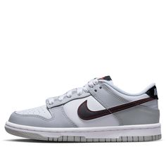 Nike Dunk Low SE GS 'Lottery Pack - Grey Fog' DQ0380-001 Skate Shoes  -  KICKSCREW Black Dunks, Dark Grey Leggings, Light Ivory, Swag Shoes, Grey Nikes, Grey Leggings, Nike Dunk Low, Dunk Low, School Fashion