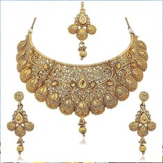 Efulgenz Indian Bollywood Traditional Crystal Pearl Wedding Choker Necklace Earrings Maang Tikka Jewelry Set Traditional Necklace, Jewelry Illustration, Jewelry Aesthetic, Crystal Jewelry Sets