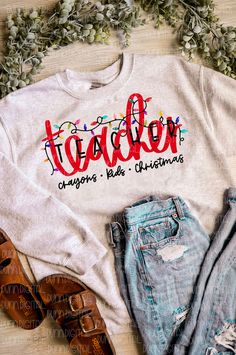 Cute Teacher Shirts Vneck Svg Christmas, Circuit Teacher Christmas Shirts, Teacher Christmas Shirts Cricut, Teacher Christmas Sublimation Designs, Cricut Teacher Shirts Christmas, Cute Teacher Vinyl Shirts, Cute Holiday Daycare Shirts, Teacher Christmas Shirts Svg Free, Christmas Shirts For Teachers Vinyl