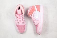 PRODUCT DETAILS  Includes Shipping bags, dustbag sleeper, care manual, booklet, tag. Jordan 1 Mid Digital Pink, All White Jordan 1, Air Jordan 1 Mid Digital Pink, Black White Jordans, Custom Air Jordan 1, Jordan 1 Sneakers, Sweatshirt Jean Jacket, White Jordans, Women Cargo Pants