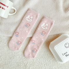 Elevate your sock game with our Sweet Bunny Socks, the epitome of kawaii cuteness for your feet. Here's what makes these socks a must-have: Key Features: Adorable Bunny Design: These kawaii socks feature an irresistibly cute bunny design that's sure to bring a smile to your face. With little bunny faces and floppy ears, they capture the essence of kawaii style. Comfortable Fit: Crafted from high-quality materials, these kawaii socks offer a comfortable and snug fit. They're perfect for everyday Super Soft Pink Socks, Super Soft Comfortable Pink Socks, Soft Pink Socks For Winter, Comfortable Super Soft Pink Socks, Snug Super Soft Pink Socks, Snug Pink Socks For Winter, Snug Pink Winter Socks, Cozy Warm Pink Socks, Casual Warm Socks Gift