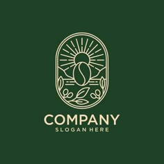 a logo for a company that sells coffee beans and is designed to look like an oval frame