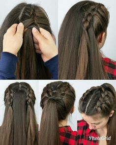 Hairstyles Girl, Katie Scott, Girl Hair Dos, Toddler Hairstyles, Braids Volleyball, Toddler Hairstyles Girl, Hair Braid Videos, Front Hair Styles, Sports Hairstyles