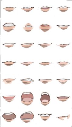 an image of different shapes and sizes of lips