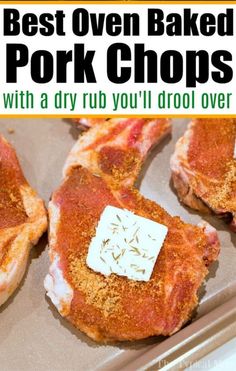 baked pork chops with a killer dry rub tender and juicy in under 20 minutes