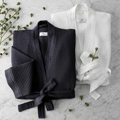 Bedding Style - Matouk Kiran Bath Robe Luxury Robes, Waffle Fabric, 자수 디자인, Fine Linens, Bath Towel, Oversized Fits, Bath Towels