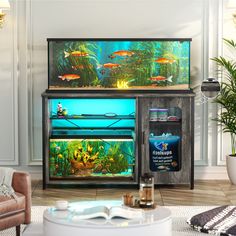 Revamp your living or workspace with our innovative fish tank stand cabinet, designed to serve as both a sleek storage solution and a versatile aquarium stand. 75 Gallon Aquarium Stand, Fish Tank Table, 75 Gallon Aquarium, Fish Tank Stand, Wine Rack Bar, Coffee Table Kitchen, Aquarium Stand, Tank Stand, Fish Tank Accessories