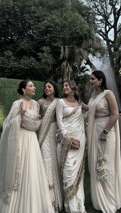 White Traditional Outfits For Women, Desi Modeling, Desi Bridesmaids, Indian Bride Outfits, Desi Aesthetics