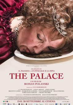 the palace movie poster with a woman sleeping on top of a plate in front of her face