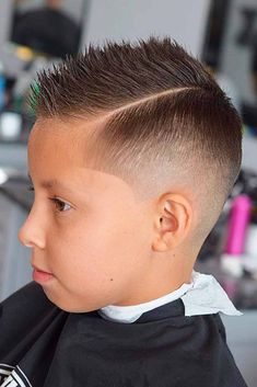 Little Boy Haircuts To Try This Year ★ Boys Faux Hawk, Faux Haircut, Fohawk Haircut, Curly Faux Hawk, Boys Fade Haircut, Easy Toddler Hairstyles