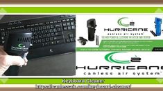 Use can-less air keyboard cleaner for removing dust, crumbs from your computer keyboard. Hurricane keyboard cleaner cleans all dusts out of your keyboard fast. Most Powerful