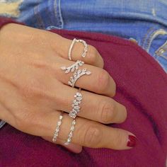 Djula Jewelry, Simple Diamond Ring, Right Hand Ring, Schmuck Diy, S Ring, Rings Collection, Right Hand Rings, Hand Ring, India Jewelry