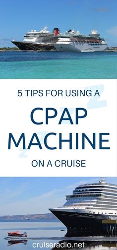 a cruise ship with the words 5 tips for using a crap machine on a cruise