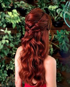 Viking Wedding Hairstyles: Fantasy Looks [Guide & FAQs] Persephone Hairstyle, Viking Wedding Hairstyles, Red Hair Brides, Half French Braids, Wedding Braids, Viking Wedding, Wedding Hair Inspiration