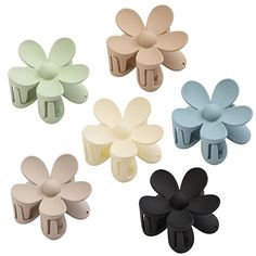 Hair Claw Clips, 6PCS Matte Flower Hair Clips, Large Claw Clips For Women Thick Hair, Big Cute Dasiy Hair Clips, Non Slip Strong Hold For Women Thin Hair, Hair Accessories For Women Girls Gifts, 6 Colors Summer Hair Accessories, Hair Clamps, Hair Claw Clips, Claw Hair Clips, Fancy Hairstyles, Claw Clips, Flower Clip, Flower Hair Clips, Hair Claws & Clips