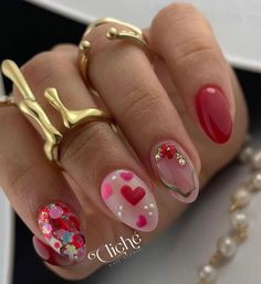 Rubber Nails, Uñas Ideas, Art Deco Nails, Wow Nails, Magic Nails, February Nails, Lovely Nails, Uñas Acrilicas